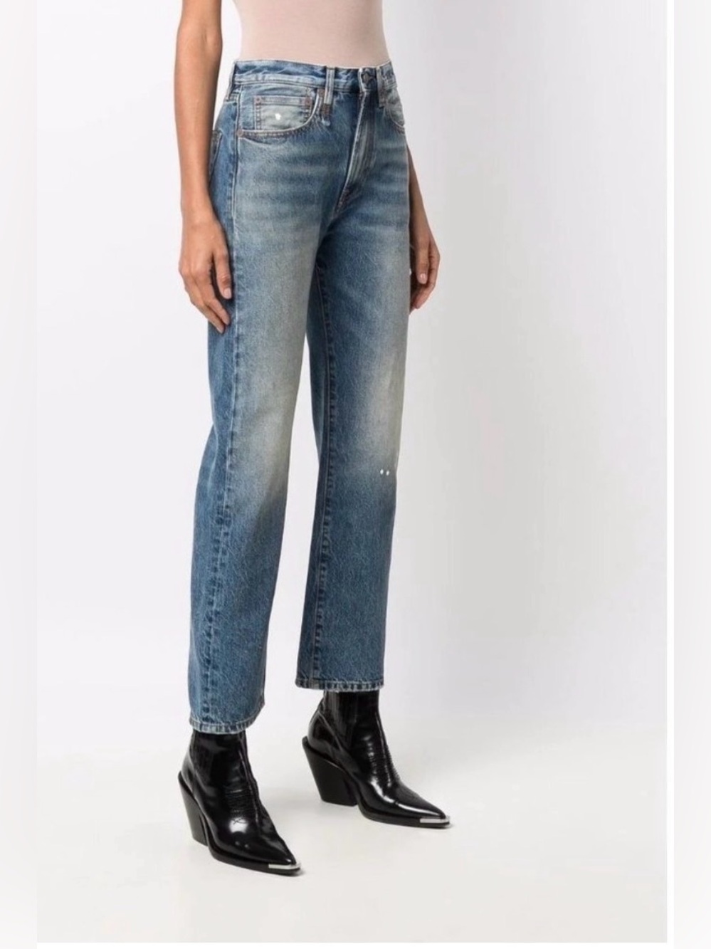 NWT R13 Courtney Slim Jeans in Jasper Sz 27 MADE IN ITALY